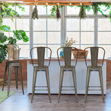 NNECW Stylish Cafe Side Chairs with Removable Back for Kitchen