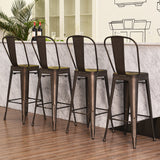NNECW Stylish Cafe Side Chairs with Removable Back for Kitchen