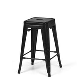 NNECW Set of 4 62 cm Metal Chairs with Removable Back