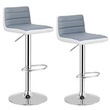 NNECW Modern Swivel Adjustable Armless Barstools with Comfortable Design for Kitchen