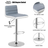 NNECW Modern Swivel Adjustable Armless Barstools with Comfortable Design for Kitchen