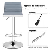 NNECW Modern Swivel Adjustable Armless Barstools with Comfortable Design for Kitchen