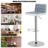 NNECW Modern Swivel Adjustable Armless Barstools with Comfortable Design for Kitchen