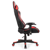 NNECW High-Back Racing Chair with Massage Lumbar Support for Office Red