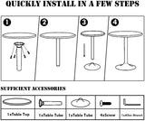 NNECW Modern Bar Table with Round Top for Living Room & Restaurant & Bistro