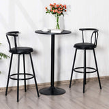 NNECW Modern Bar Table with Round Top for Living Room & Restaurant & Bistro