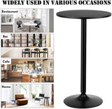 NNECW Modern Bar Table with Round Top for Living Room & Restaurant & Bistro
