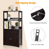 NNECW Multipurpose Storage Cabinet with Drawer for Bathroom-Coffee