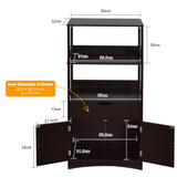 NNECW Multipurpose Storage Cabinet with Drawer for Bathroom-Coffee