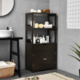 NNECW Multipurpose Storage Cabinet with Drawer for Bathroom-Coffee