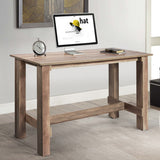 NNECW 140cm Wooden Rectangular Dining Table for Home & Pub & Restaurant