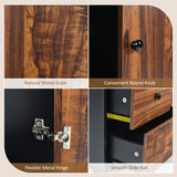 NNECW Rolling Storage Cabinet with Compartments & Drawers for Home & Office