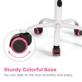 NNECW Adjustable Mid Back Children Study Chair with Adjustable Height for Office-Pink