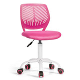 NNECW Adjustable Mid Back Children Study Chair with Adjustable Height for Office-Pink