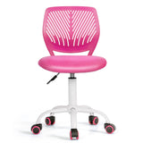 NNECW Adjustable Mid Back Children Study Chair with Adjustable Height for Office-Pink