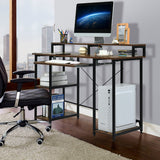 NNECW Computer Desk with Storage Shelves for Home Office