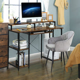 NNECW Computer Desk with Storage Shelves for Home Office