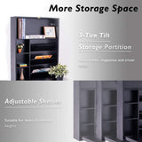 NNECW Wall Mounted Fold Out Convertible Desk with Storage Area for Home/Office Black
