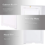 NNECW Wall Mounted Fold Out Convertible Desk with Storage Area for Home/Office White