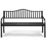 NNECW Patio Garden Bench with Foldable Middle Table for Garden