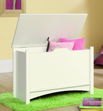 NNECW Kids Toy Box with Flip-Top Lid and 2 Cut-out Pulls for Kids Room