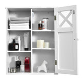 NNECW Wall-mounted Bathroom Medicine Cabinet with Adjustable Shelves