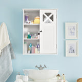 NNECW Wall-mounted Bathroom Medicine Cabinet with Adjustable Shelves