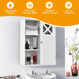 NNECW Wall-mounted Bathroom Medicine Cabinet with Adjustable Shelves