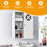 NNECW Wall-mounted Bathroom Medicine Cabinet with Adjustable Shelves