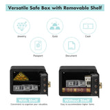 NNECW Security Safe Box with Inner LED Light for Home & Office