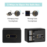 NNECW Security Safe Box with Inner LED Light for Home & Office