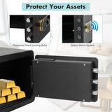 NNECW Security Safe Box with Inner LED Light for Home & Office