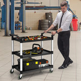 NNECW Multifunctional Utility Cart with Humanized Handles for Office