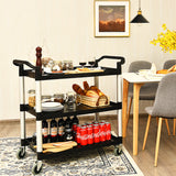 NNECW Multifunctional Utility Cart with Humanized Handles for Office