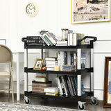 NNECW Multifunctional Utility Cart with Humanized Handles for Office