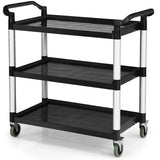 NNECW Multifunctional Utility Cart with Humanized Handles for Office