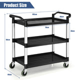 NNECW Multifunctional Utility Cart with Humanized Handles for Office