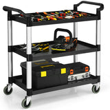 NNECW Multifunctional Utility Cart with Humanized Handles for Office