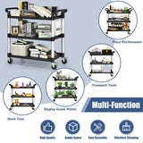 NNECW Multifunctional Utility Cart with Humanized Handles for Office