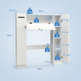 NNECW Bathroom Etagere with Paper Holder for Toilet & Washing Machine