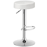 NNECW Modern Bar Stool with Height Adjustable for Kitchen White 1 Piece