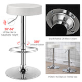 NNECW Modern Bar Stool with Height Adjustable for Kitchen White 1 Piece