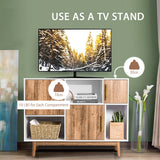 NNECW Sturdy Sideboard Storage Cabinet with Trendy Design for Home & Office