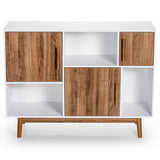 NNECW Sturdy Sideboard Storage Cabinet with Trendy Design for Home & Office