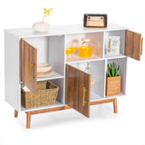 NNECW Sturdy Sideboard Storage Cabinet with Trendy Design for Home & Office