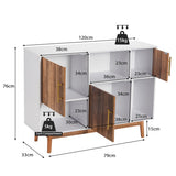 NNECW Sturdy Sideboard Storage Cabinet with Trendy Design for Home & Office