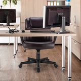 NNECW Ergonomic Swivel Computer Chair with Padded Armrests for Office