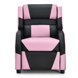 NNECW Recliner Chair with Adjustable Backrest & Footrest for Kids Pink