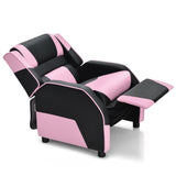 NNECW Recliner Chair with Adjustable Backrest & Footrest for Kids Pink