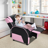 NNECW Recliner Chair with Adjustable Backrest & Footrest for Kids Pink